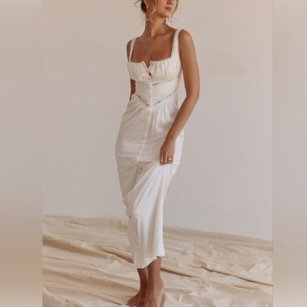 House of CB White Maxi Dress